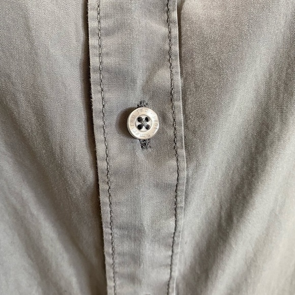 American Rag Grey Casual button down collared shirt size XL - Picture 4 of 7